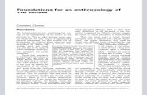 eugeniesantiago.comeugeniesantiago.com/.../FoundationsForAnAnthropologyOfTheSenses.pdf · the senses Constance Classen ... (1993), Worlds Of Sense: Exploring the Senses in History