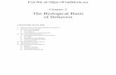The Biological Basis of Behavior - fratstock.eu · The Biological Basis of Behavior CHAPTER OUTLINE ... • Mechanical and telephone models. With the advent of new technology came