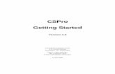 CSPro Getting Started - National Statistical Office of ...web.nso.go.th/poc/CSPro/start26.pdf · CSPro Tutorial ... CSPro Getting Started Guide 8 ... When you have finished your conversion