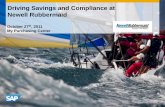 Driving Savings and Compliance at Newell Rubbermaid · Driving Savings and Compliance at Newell Rubbermaid October 27th, ... Contract Management Operational ... Contract Lifecycle