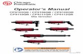 Operator’s Manual - Chicago Pneumaticetools.cp.com/cpvscatalogue/files/8940168622.pdf · Operator’s Manual CP9105QB / CP9106QB / CP9108QB CP9110QB / CP9111QB / CP9112QB Die Grinder