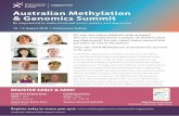 Australian Methylation & Genomics Summit · & Genomics Summit 10 - 12 August 2018 | Chatswood, Sydney Be empowered to understand and assess anxiety and depression In 2018, the Methylation