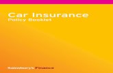 Car Insurance · Welcome to Sainsbury’s Car Insurance Thanks for choosing Sainsbury’s Car Insurance This booklet contains useful and important information about your ...