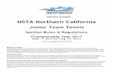 USTA Northern California · Page 3 2017 USTA Northern California – Junior Team Tennis Divisions Gender Neutral Divisions: Any combination of boys and/or girls on a team.