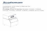 Installation and User’s Manual for Modular Cuber Manuals/17349501.pdf · Installation and User’s Manual for Modular Cuber Prodigy Plus D Series Models C0322, C0522, C0722, C0330,