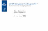 ESPEN Congress The Hague 2017 · •What about the nutritional care plan and timing in the neo- ... postponed because of RUL bronchopneumonia ... essential for optimal care of the