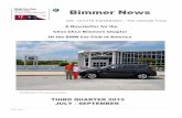 A Newsletter for the Choo Choo Bimmers Chapter · A Newsletter for the Choo Choo Bimmers Chapter ... Bimmer News is a quarterly publication of the Choo-Choo Bimmers Chapter ... Chattanooga,