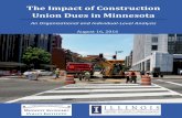 The Impact of Construction Union Dues in Minnesota · The Impact of Construction Union Dues in Minnesota: An Organizational and Individual-Level Analysis 1 INTRODUCTION Labor unions
