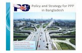 Policy and Strategy for PPP - unescap.org · Appraisal, Procurement, ... 4. 2nd Padma Multipurpose Bridge at Paturia. Energy and Mineral ... drafting the project document ...
