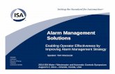 Alarm Management Solutions - .Standards Certification Education & Training Publishing Conferences