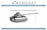 TRIAD · triad ® series vs360 and vs360esw - 6000 psi rated ball valves triad ® series vs360 and vs360esw - 6000 psi rated ball valves. process equipment. triad