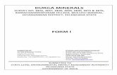 DURGA MINERALS - environmentclearance.nic.inenvironmentclearance.nic.in/writereaddata/FormB/EC/FORM_1/140…Durga Minerals Form-I F-2 Designation(O wner/Partner/CEO) Managing partner