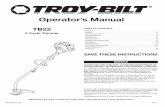 769-10915 00 TB22 MAN Sears - troybilt.com · • SAFETY & INTERNATIONAL SYMBOLS • This operator's manual describes safety and international symbols and pictographs that may appear