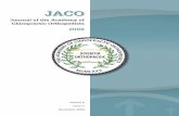 JACO - dcorthoacademy.orgdcorthoacademy.org/.../2016/10/2009-December-Volume-6-Issue-4-J…Journal of the Academy of Chiropractic Orthopedists Volume 6, Issue 4 JACO Journal of the