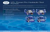 HTL Power-Pro Hydraulic Tool Pumps - Welcome to …htl-australasia.com/.../06/HTL-Power-Pro-Hydraulic-Tool-Pumps-1.pdf · The HTL Power-Pro Hydraulic Tool Pump provides the ideal