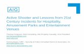 Active Shooter and Lessons from 21st Century … · Many active shooter incidents have no, or a limited and unarmed, security presence - Schools, Malls, Movie Theaters. Response to