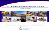 CEC Congressional Recess Packet - cec.sped.org/media/Files/CAN Documents/CEC Congressional... · CEC Congressional Recess Packet August 2013. Special/gifted educators dedicated to