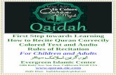 First Step towards Learning How to Recite Quran … · First Step towards Learning How to Recite Quran Correctly Colored Text and Audio Rules of Recitation For Children and Adults