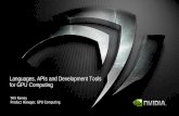 Languages, APIs and Development Tools for GPU Computing€¦ · Languages, APIs and Development Tools ... Microsoft API for GPU Computing ... Set breakpoints on any source