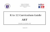 K to 12 Curriculum Guide - WordPress.com · 10.12.2013 · K to 12 Curriculum Guide ART (Grade 1 to Grade 10) ... The modules guide educators ... Grade 9 The learner ...