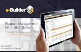 Program Management Information Systemaapa.files.cms-plus.com/2018Seminars/SmartPorts/Conery e-Builder... · © 2016 e-Builder 7 Business Intelligence Delivers Project Performance