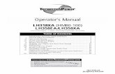 Operator’s Manual - Tecumseh Power by Lauson€¦ · Operator’s Manual LH318XA (HM80-100) LH358EA/LH358XA Four-Cycle Engine • L-Head • Horizontal Crankshaft • Air-Cooled