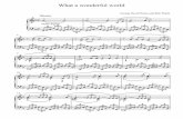 What a wonderful world1 - sheets-piano.ru · What a wonderful world George David Weiss and Bob Thiele Slowly molto legato