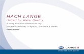 HACH LANGE - Institute of Materials Finishing Pays Presentation - IMF... · HACH LANGE. United for Water ... • DR/890 LED 420, 520, 560, 610 nm – 90 methods • COD/TNT vial adapter