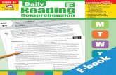Grade 6+ Correlated to State Standards Daily Practice ... · 2 Daily Reading Comprehension • EMC 3456 • © Evan-Moor Corp. Contents Week Strategies and Skills Page 1 Comprehension