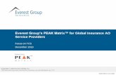 Everest Group’s PEAK Matrix™ for Capital Markets AO ... · of Excellence (CoEs) ... Knowledge (PEAK) Matrix, ... Development Maintenance Testing SI/Consulting North America EMEA