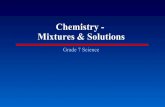 Chemistry - Mixtures & Solutions 3.pdf · Chemistry - Mixtures & Solutions Grade 7 Science. ...