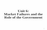 Unit 6: Market Failures and the Role of the Government · People who download music illegally 2. ... 19 . Definition of Public ... •She ignores the social benefits of a healthier