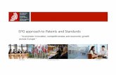 EPO approach to Patents and Standards · Ged Owens European Patent Office June 2017 EPO approach to Patents and Standards - “to promote innovation, competitiveness and economic