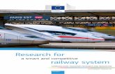 Transport Research Research for Portal a smart and competitive railway system · 2015-11-06 · 2 r E S E A r c H P r i o r i t Y ... RESEARCH FOR A SMART AND COMPETITIVE RAILWAY