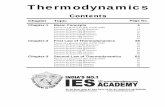 3. Thermodynamics Student's copy - IES Academyiesacademy.com/docs/Thermodynamics 2011.pdfThermodynamics Contents Chapter Topic Page No. Chapter-1 Basic Concepts Theory at a glance(