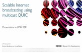 Scalable Internet broadcasting using multicast QUIC - … · multicast services Scalable Internet broadcasting using multicast QUIC IP multicast ... networks will be a mixture of