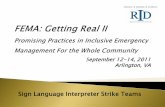 Sign Language Interpreter Strike Teams - ItsAllOn.TVitsallon.tv/media/slides/11-09-12-grii-sl-practices-43.pdf · language interpreters through on-site or ... 1/17//1994, 9/11/01,