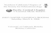 Northern California Chapter of the Society for ... - Music · the CmS pacific Central Chapter of the College music Society and the northern California ... Ear Training with Transcription