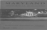 Maryland Historical Magazine, 1951, Volume 46, …msa.maryland.gov/.../000181/pdf/msa_sc_5881_1_181.pdf · Paul Magriel, 290 THE PRESIDENT READS A NEW BIOGRAPHY: 1851, 297 . ... 4