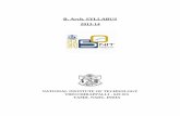 B. Arch. SYLLABUS 2013-14 - National Institute of ... · National Institute of Technology, Tiruchirapalli-15 B.Arch. Syllabus Page 1 DEGREE OF BACHELOR OF ARCHITECTURE CREDIT SYSTEM