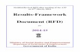 Results-Framework Document (RFD)socialjustice.nic.in/writereaddata/UploadFile/RFD1415.pdf · Results-Framework Document (RFD) for 2014-15 Ministry of Social Justice and Empowerment