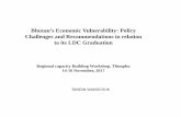 Bhutan’s Economic Vulnerability: Policy Challenges and ... · activity - (i) ICT, and (ii) Clean Manufacturing – handicrafts; agro-based ... “ Bhutan Investment Climate Assessment
