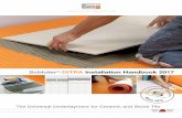 Schluter -DITRA Installation Handbook 2017 · Schluter®-DITRA Installation Handbook 2017 The Universal Underlayment for Ceramic and Stone Tile. DITRA will forever change the way