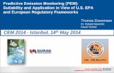 Predictive Emission Monitoring (PEM): Suitability … · Predictive Emission Monitoring (PEM): Suitability and Application ... Dr. Roland Bianchin David ... Predictive Emission Monitoring