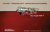 PUPI PRODUCT SPECIFICATIONS - pupicrossarms.com · PRODUCT SPECIFICATIONS 800.533.1680 |  TANGENT CROSSARMS: pg. 4 Series 1000, Series 2200, Series 2000, Series 2500,