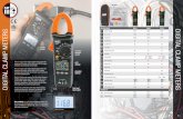CL110 CL210 CL310 DIGITAL CLAMP METERS … 4, 5 klein cat.pdf · INCLUDED: • Pouch • Test leads with CAT III/CAT IV safety caps • Thermocouple (temperature-measuring models