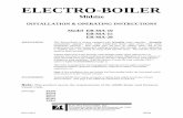 ELECTRO-BOILER · electro-boiler midsize installation & operating instructions model eb-ma-10 eb-ma-15 eb-ma-20 application: ...
