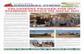 VOLUNTEERS PRAISED FOR OUT- STANDING SERVICE …€¦ · 05.05.2016 · VOLUNTEERS PRAISED FOR OUT-STANDING SERVICE ON ANZAC DAY ... who did a sterling job behind the bar; Donna,