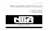 Effects of Radar Interference on LTE Base Station … · NTIA Report 14-499 . Effects of Radar Interference on LTE Base Station Receiver Performance . Frank H. Sanders John E. Carroll
