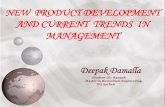 NEW PRODUCT DEVELOPMENT AND CURRENT TRENDS … Management/NEW PRODUCT... · NEW PRODUCT DEVELOPMENT AND CURRENT TRENDS IN MANAGEMENT. PRODUCTS AND SERVICES •Product functions across